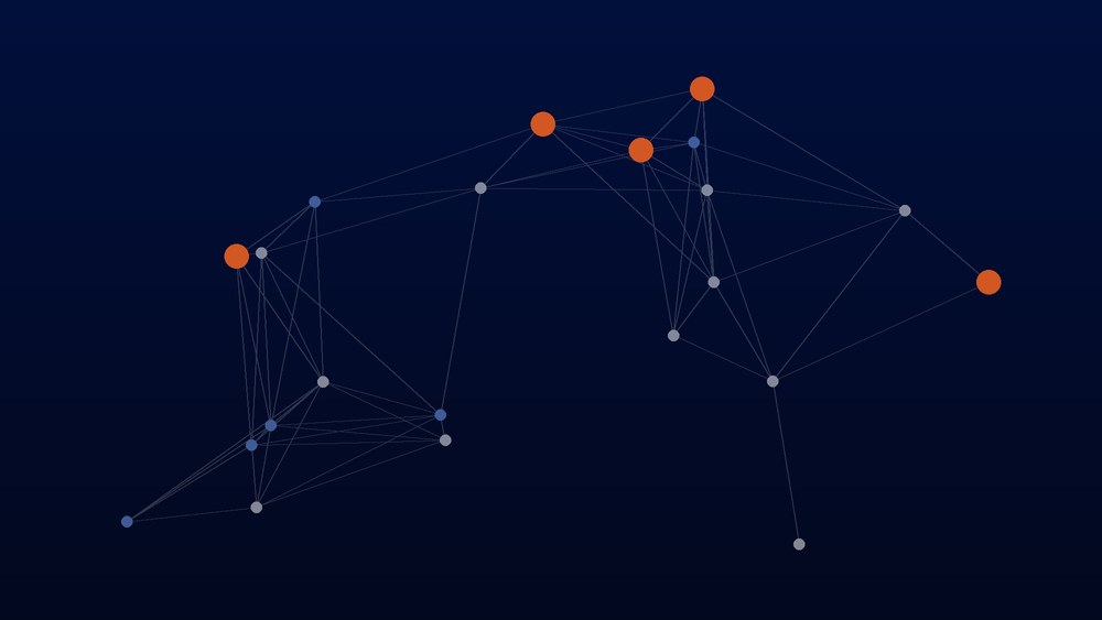 Cover art: a network of linked nodes in the NetWebMedia palette